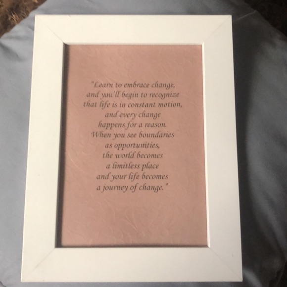 Beautiful picture frame with words of encouragement. - Picture 3 of 3